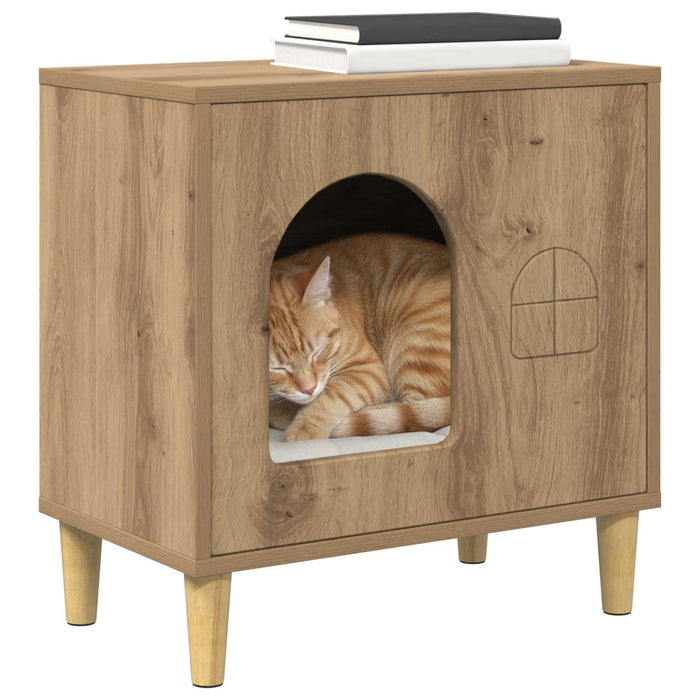 Casa per Gatti Rovere Artigianale 51 x 30 x 52 cm 8000670