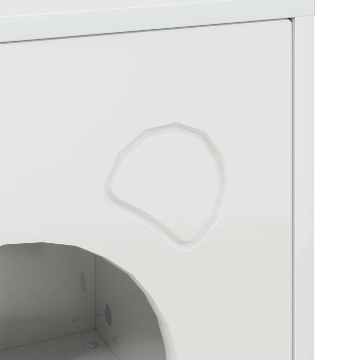 Casa per Gatti Bianco Lucido 42,5 x 40 x 52,5 cm 8000675