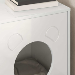 Casa per Gatti Bianco Lucido 42,5 x 40 x 52,5 cm 8000675