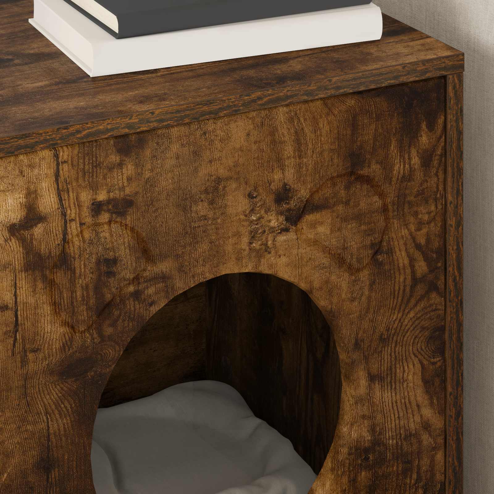 Casa per Gatti Rovere fumé 42,5 x 40 x 52,5 cm 8000676