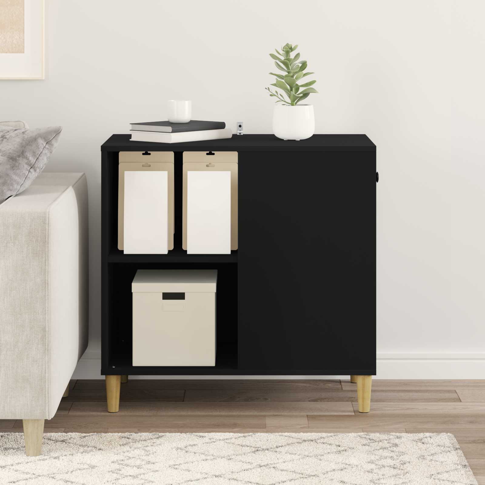 Casa per Gatti Nero 72 x 42.5 x 70 cm Legno multistrato 8000681