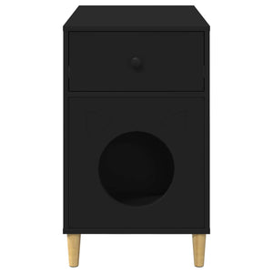 Casa per Gatti Nero 72 x 42.5 x 70 cm Legno multistrato 8000681