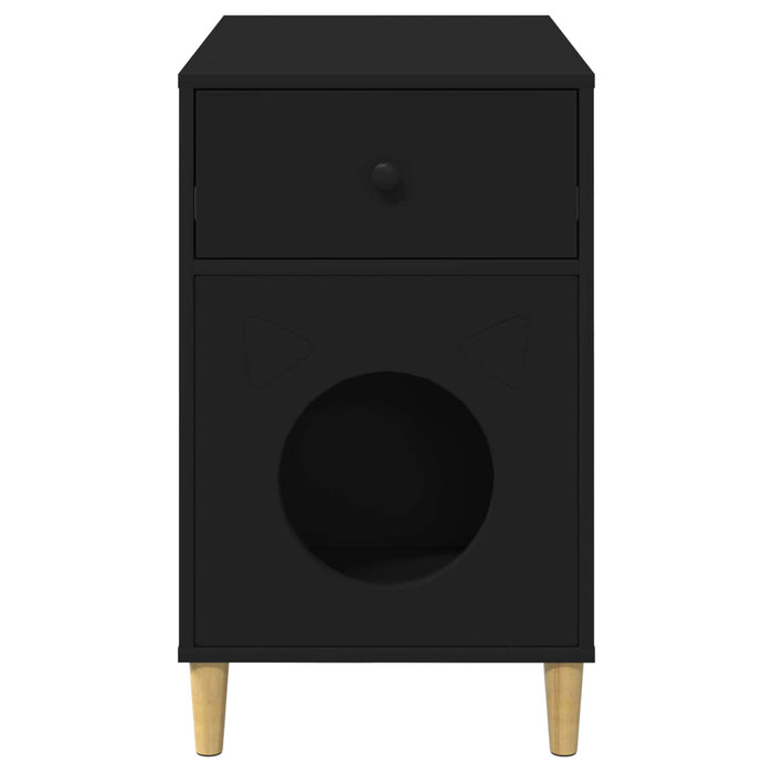 Casa per Gatti Nero 72 x 42.5 x 70 cm Legno multistrato 8000681