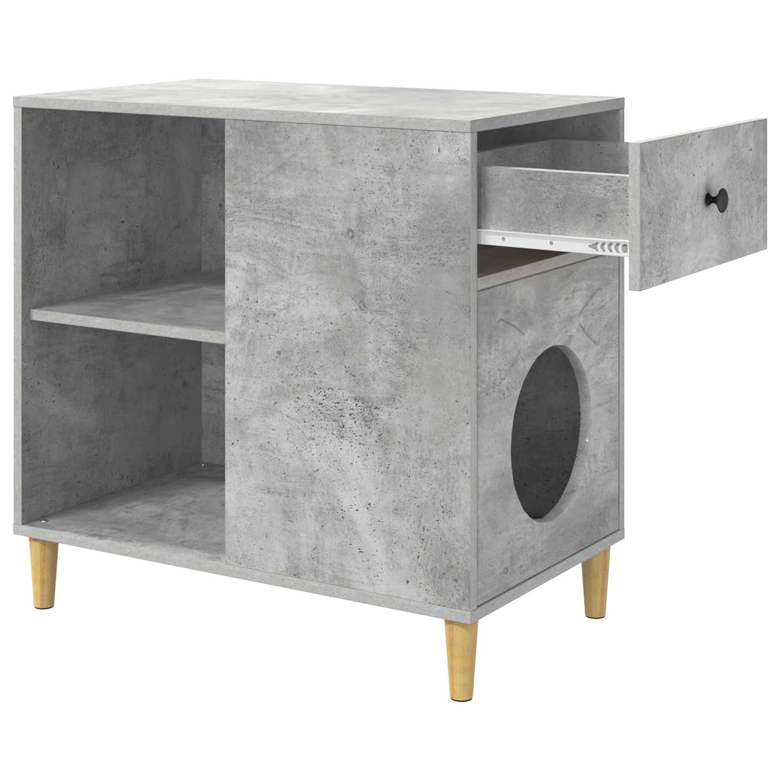 Casa per Gatti Calcestruzzo 72 x 42.5 x 70 cm Legno multistrato 8000683