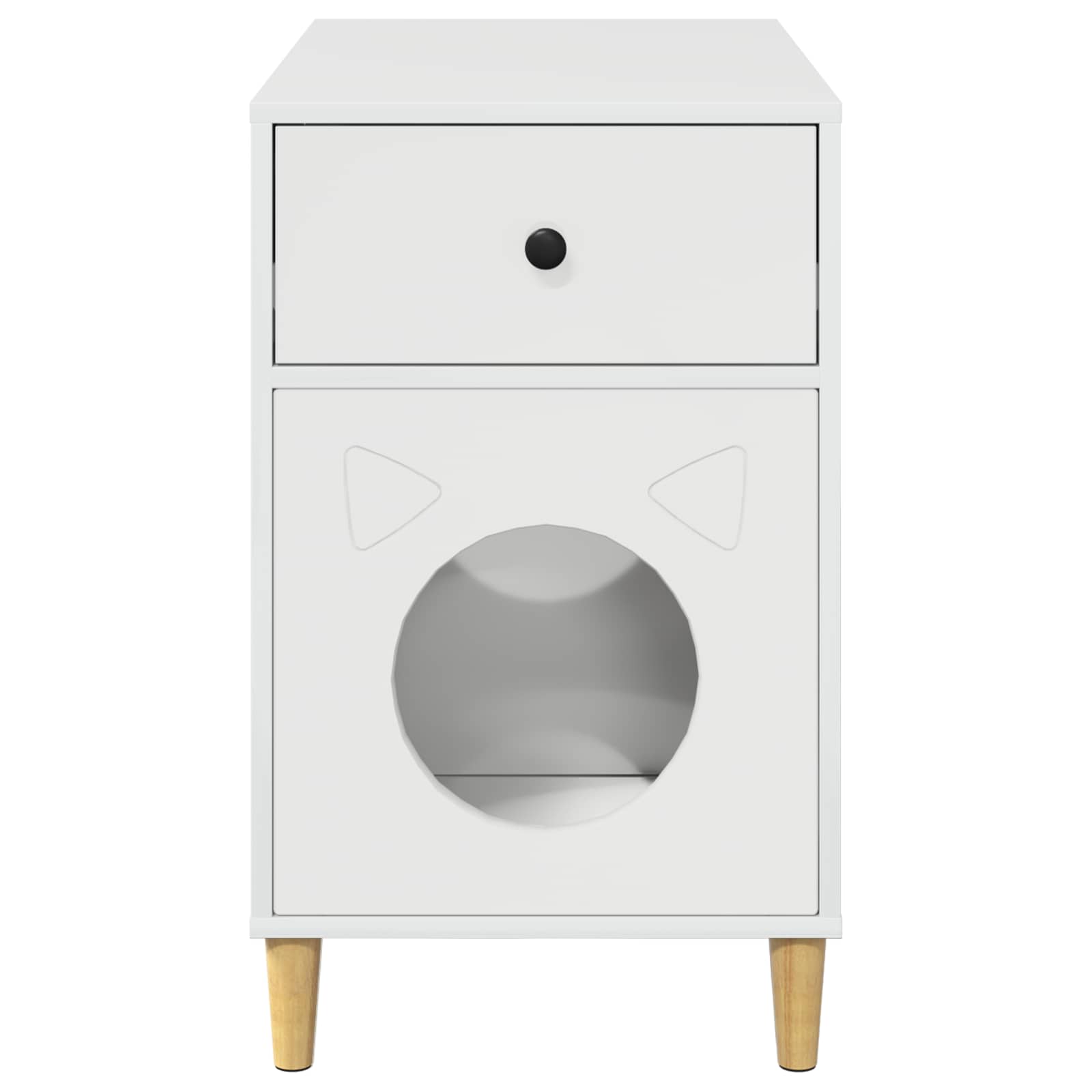 Casa per Gatti Bianco Lucido 72 x 42.5 x 70 cm 8000684