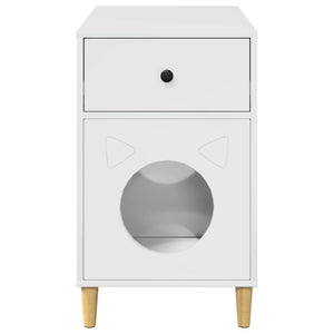 Casa per Gatti Bianco Lucido 72 x 42.5 x 70 cm 8000684