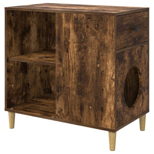 Casa per Gatti Rovere fumé 72 x 42.5 x 70 cm Legno multistrato 8000685