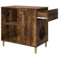 Casa per Gatti Rovere fumé 72 x 42.5 x 70 cm Legno multistrato 8000685