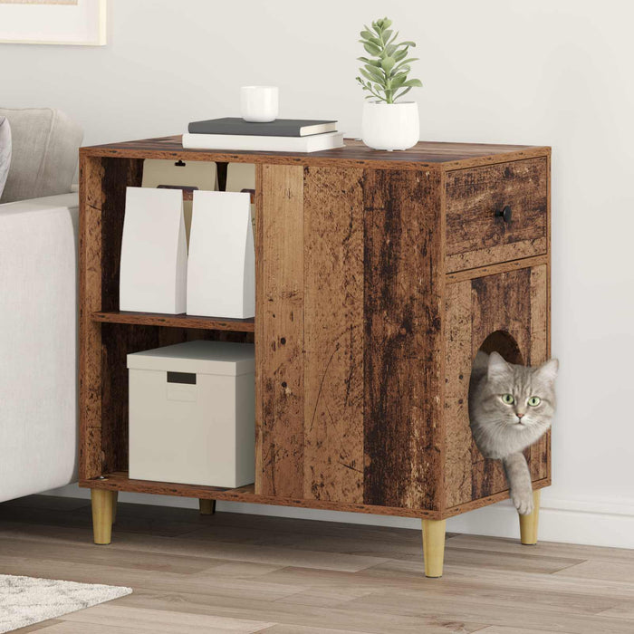 Casa per Gatti Legno vecchio 72 x 42.5 x 70 cm 8000687