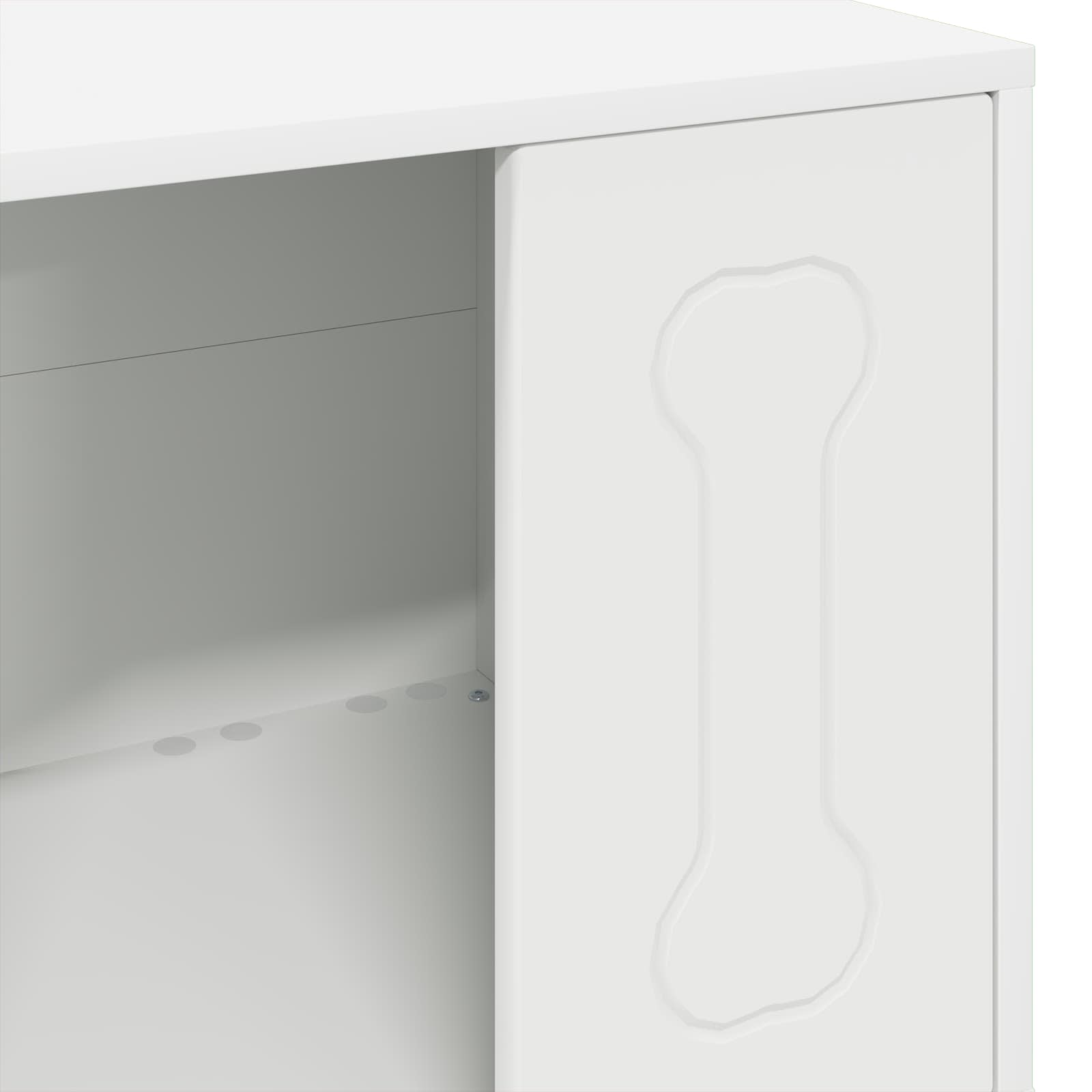 Cuccia per cani Bianco 44 x 42 x 49 cm Legno multistrato 8000698