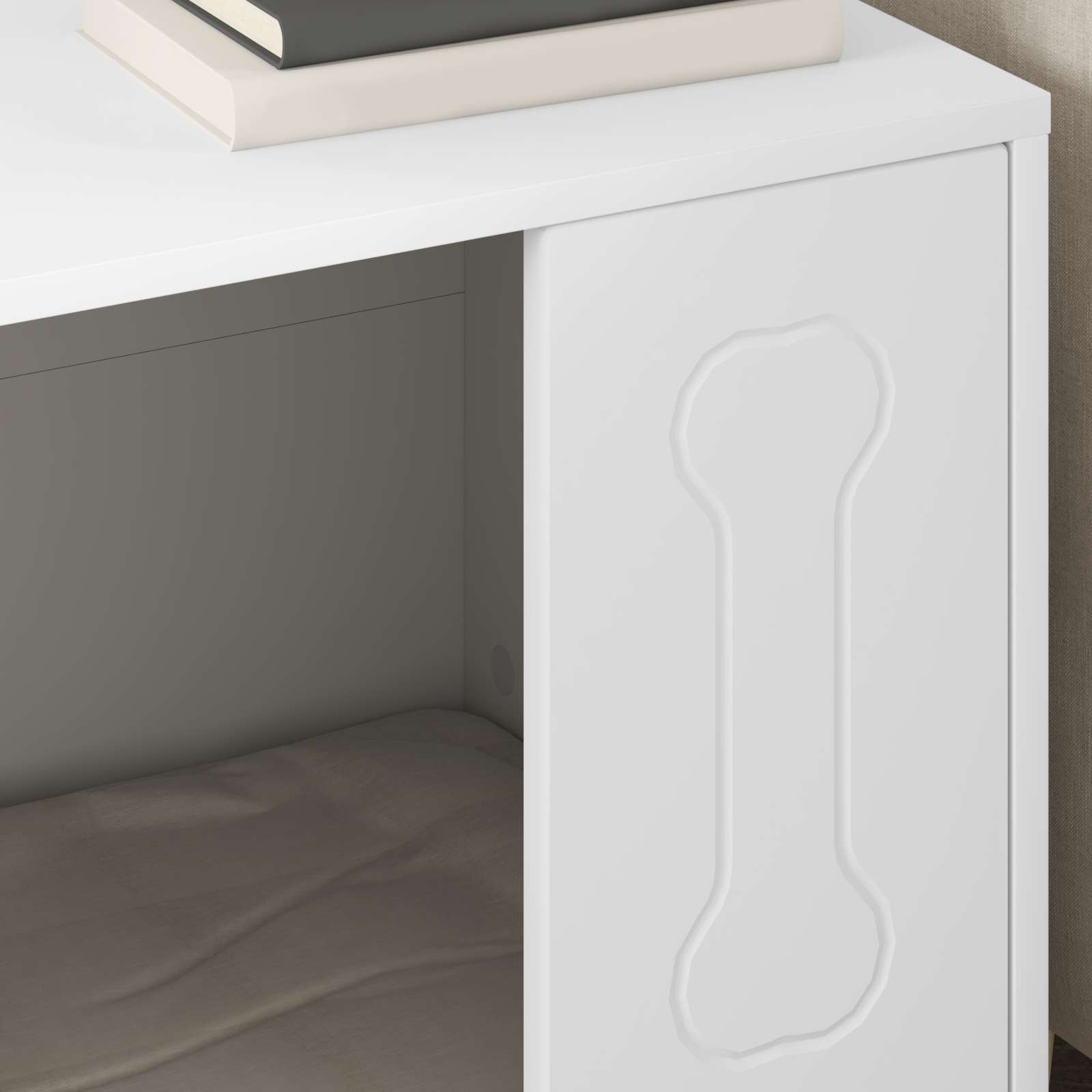 Cuccia per cani Bianco 44 x 42 x 49 cm Legno multistrato 8000698