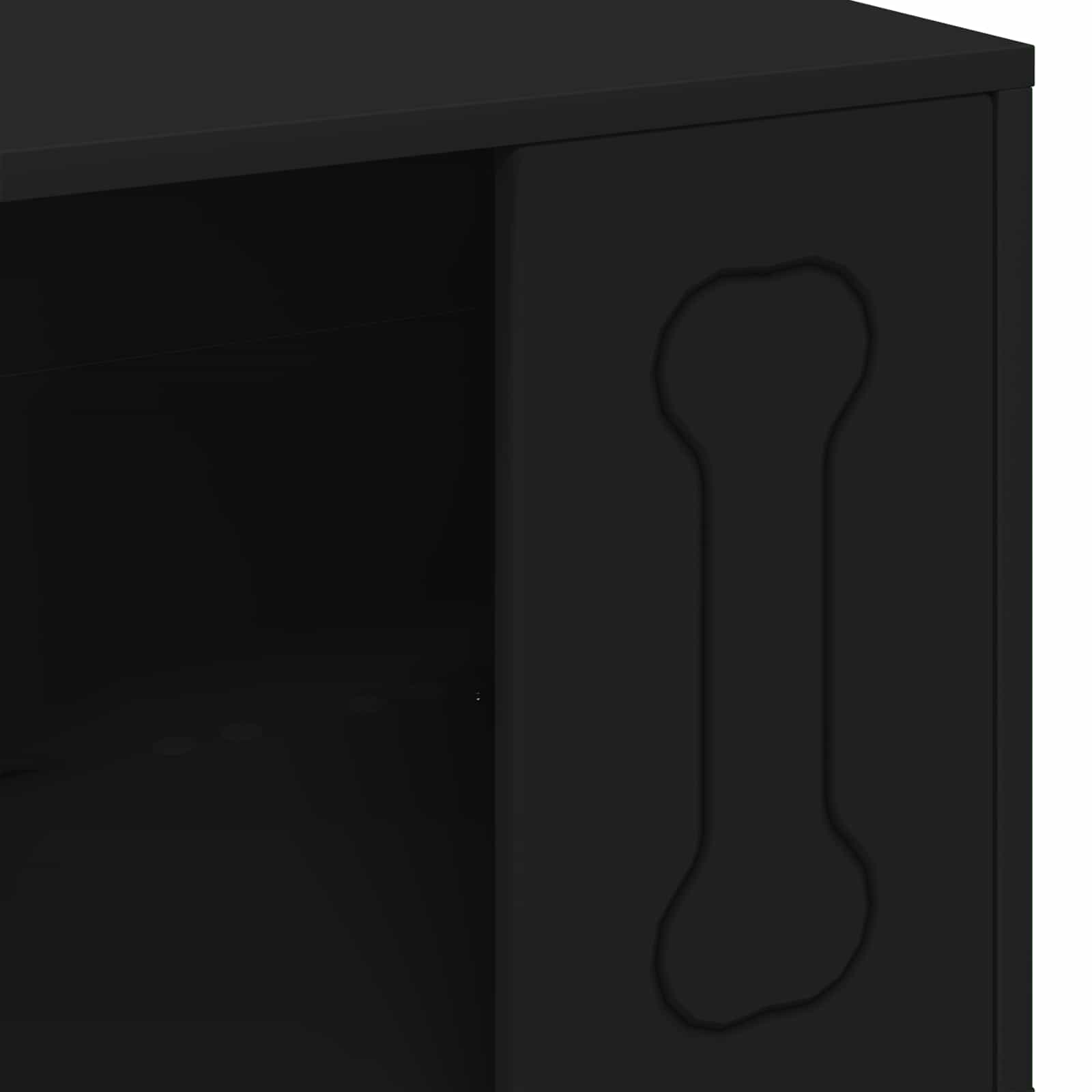 Cuccia per cani Nero 44 x 42 x 49 cm Legno multistrato 8000699