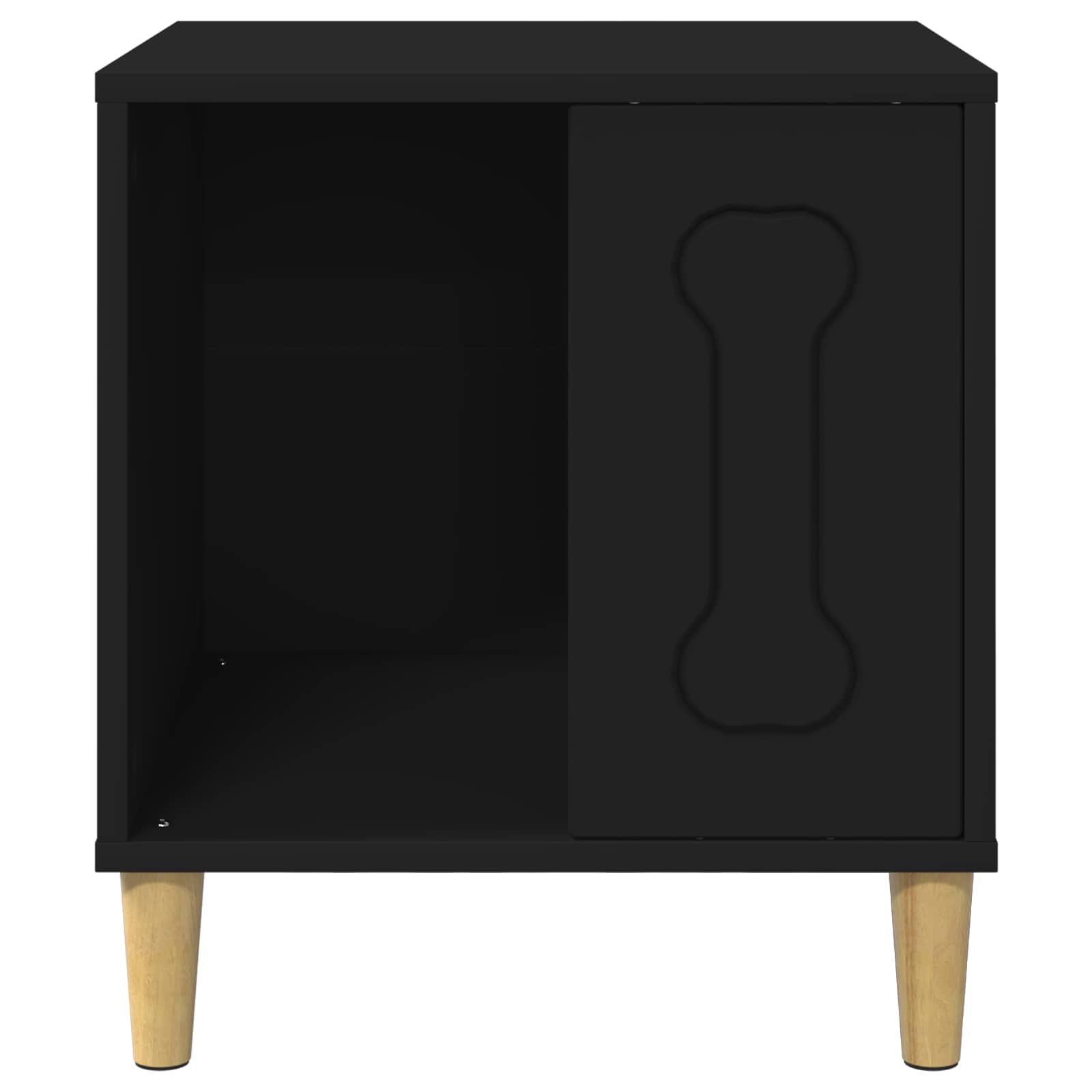 Cuccia per cani Nero 44 x 42 x 49 cm Legno multistrato 8000699