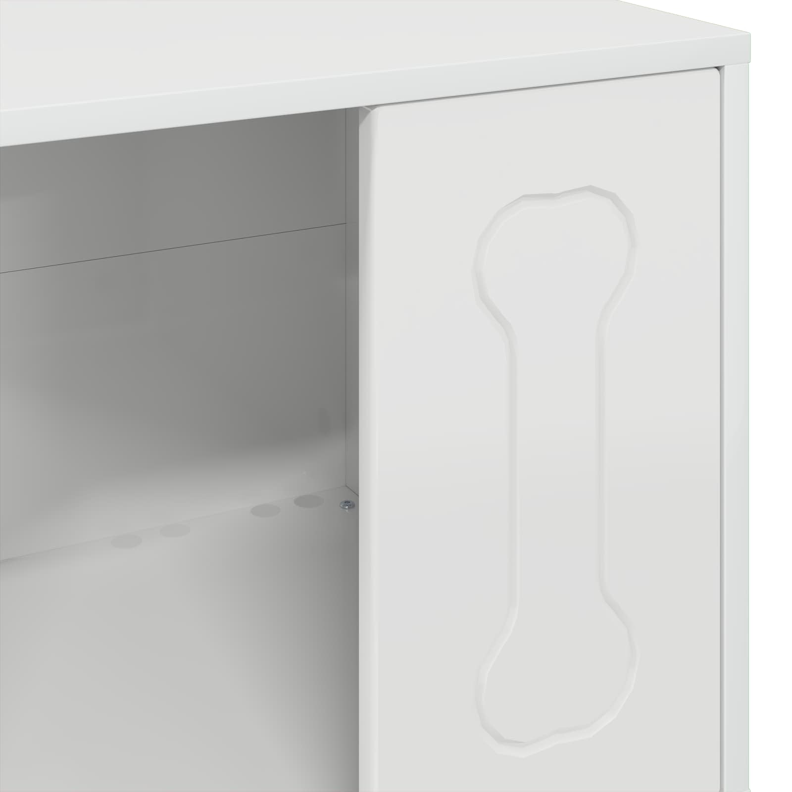 Cuccia per cani Bianco Lucido 44 x 42 x 49 cm Legno multistrato 8000702