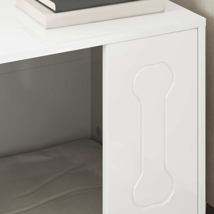 Cuccia per cani Bianco Lucido 44 x 42 x 49 cm Legno multistrato 8000702