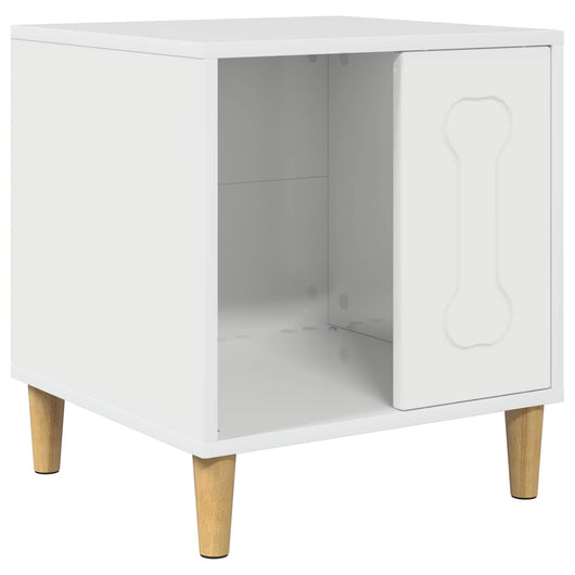 Cuccia per cani Bianco Lucido 44 x 42 x 49 cm Legno multistrato 8000702