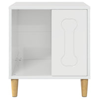 Cuccia per cani Bianco Lucido 44 x 42 x 49 cm Legno multistrato 8000702