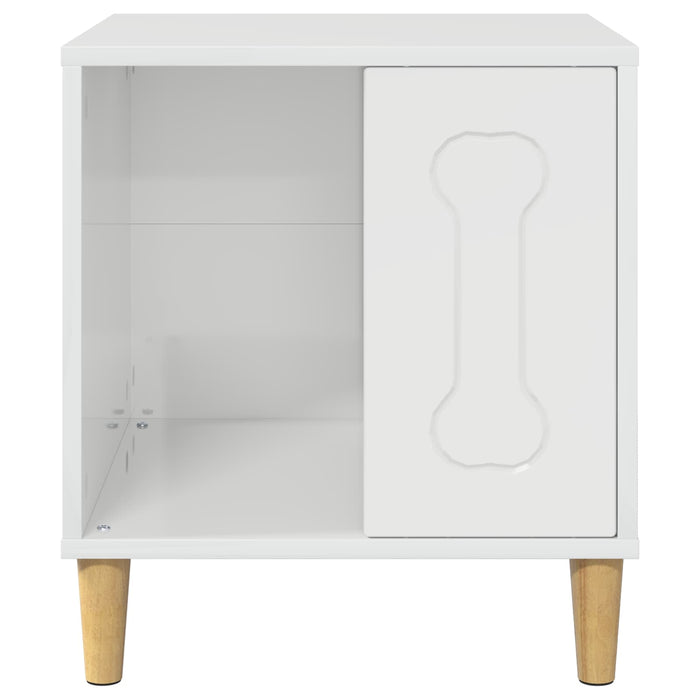 Cuccia per cani Bianco Lucido 44 x 42 x 49 cm Legno multistrato 8000702