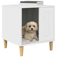 Cuccia per cani Bianco Lucido 44 x 42 x 49 cm Legno multistrato 8000702