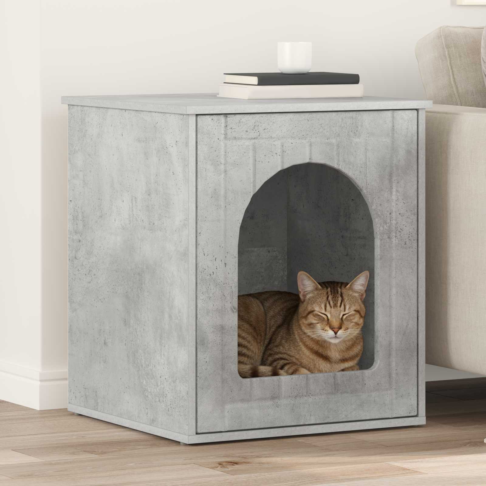 Casa per Gatti Calcestruzzo 53 x 52 x 62 cm Legno multistrato 8000710
