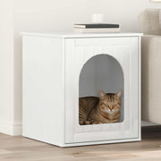 Casa per Gatti Bianco Lucido 53 x 52 x 62 cm Legno multistrato 8000711