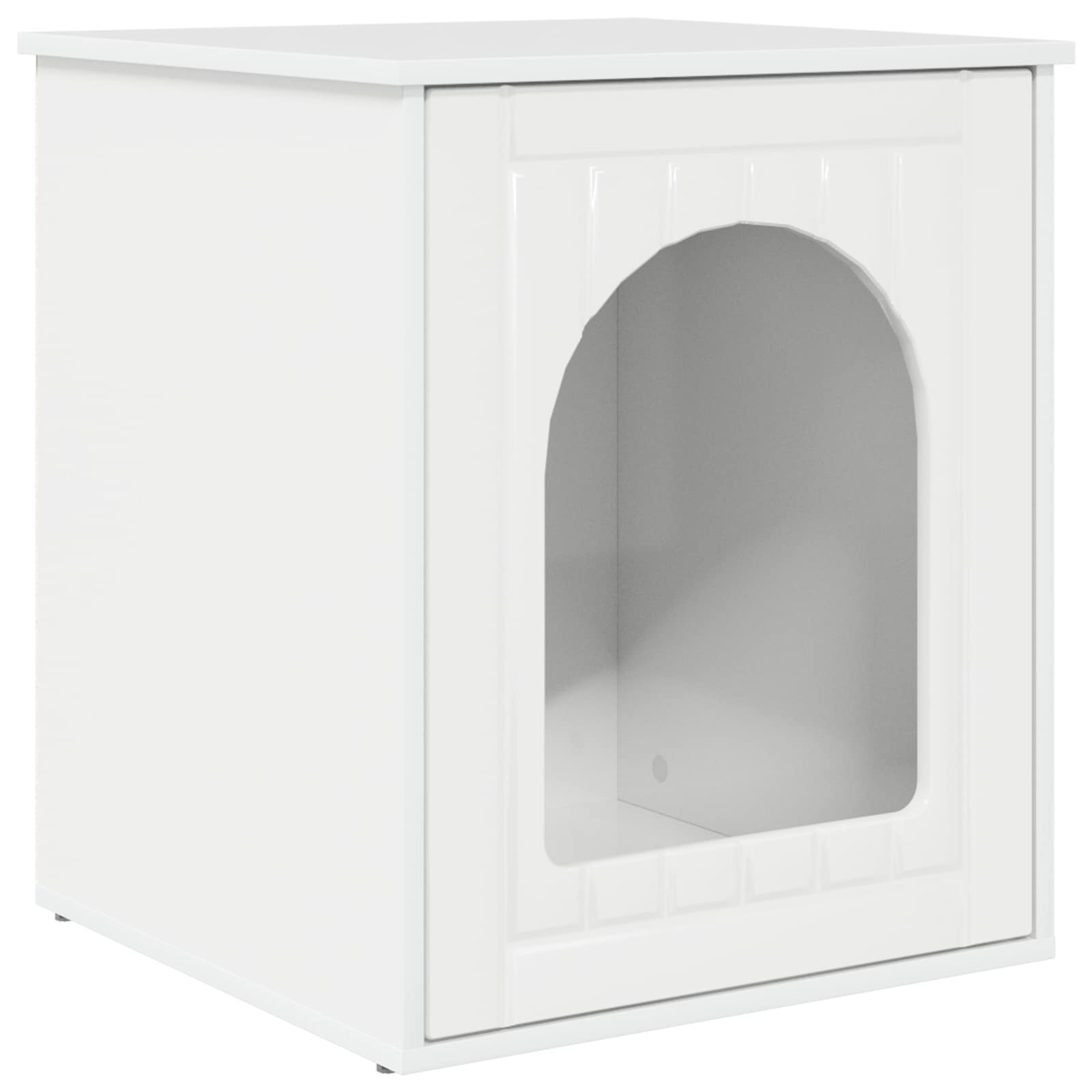 Casa per Gatti Bianco Lucido 53 x 52 x 62 cm Legno multistrato 8000711