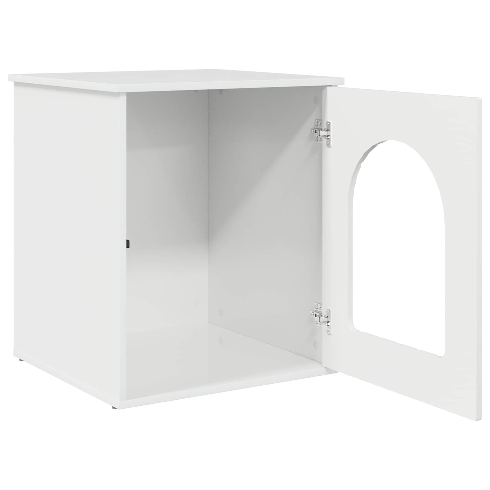 Casa per Gatti Bianco Lucido 53 x 52 x 62 cm Legno multistrato 8000711