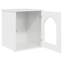 Casa per Gatti Bianco Lucido 53 x 52 x 62 cm Legno multistrato 8000711