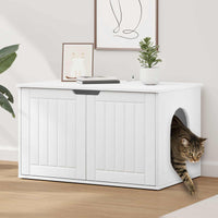 Casa per Gatti Bianco 85 x 55 x 50 cm Legno multistrato 8000716