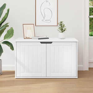 Casa per Gatti Bianco 85 x 55 x 50 cm Legno multistrato 8000716