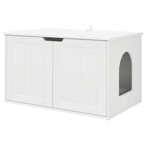 Casa per Gatti Bianco 85 x 55 x 50 cm Legno multistrato 8000716