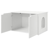 Casa per Gatti Bianco 85 x 55 x 50 cm Legno multistrato 8000716
