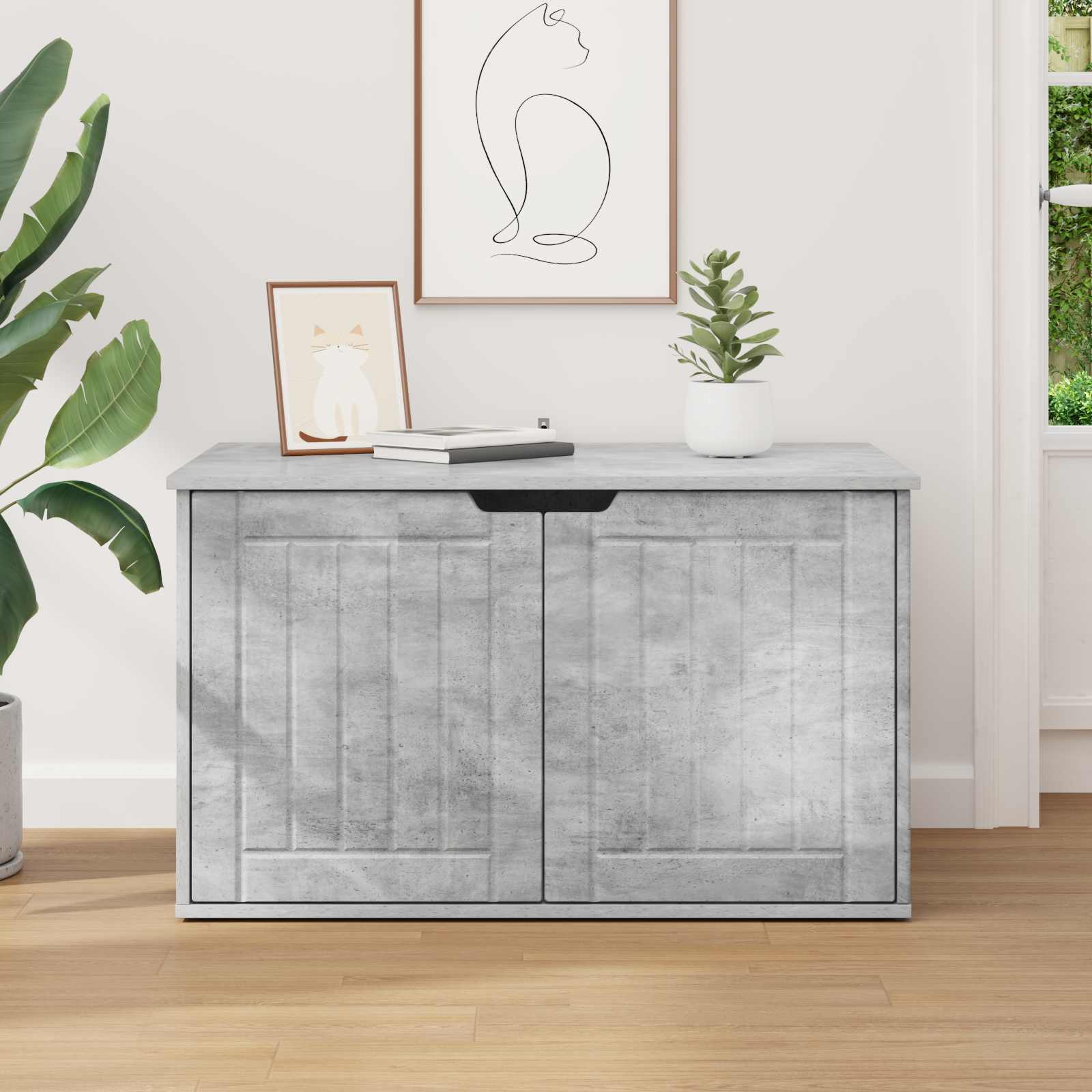 Casa per Gatti Calcestruzzo 85 x 55 x 53,5 cm Legno multistrato 8000719