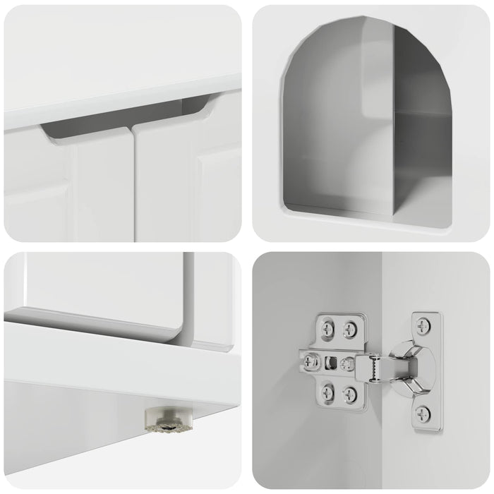 Casa per Gatti Bianco Lucido 85 x 55 x 53,5 cm 8000720