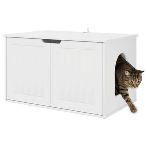 Casa per Gatti Bianco Lucido 85 x 55 x 53,5 cm 8000720