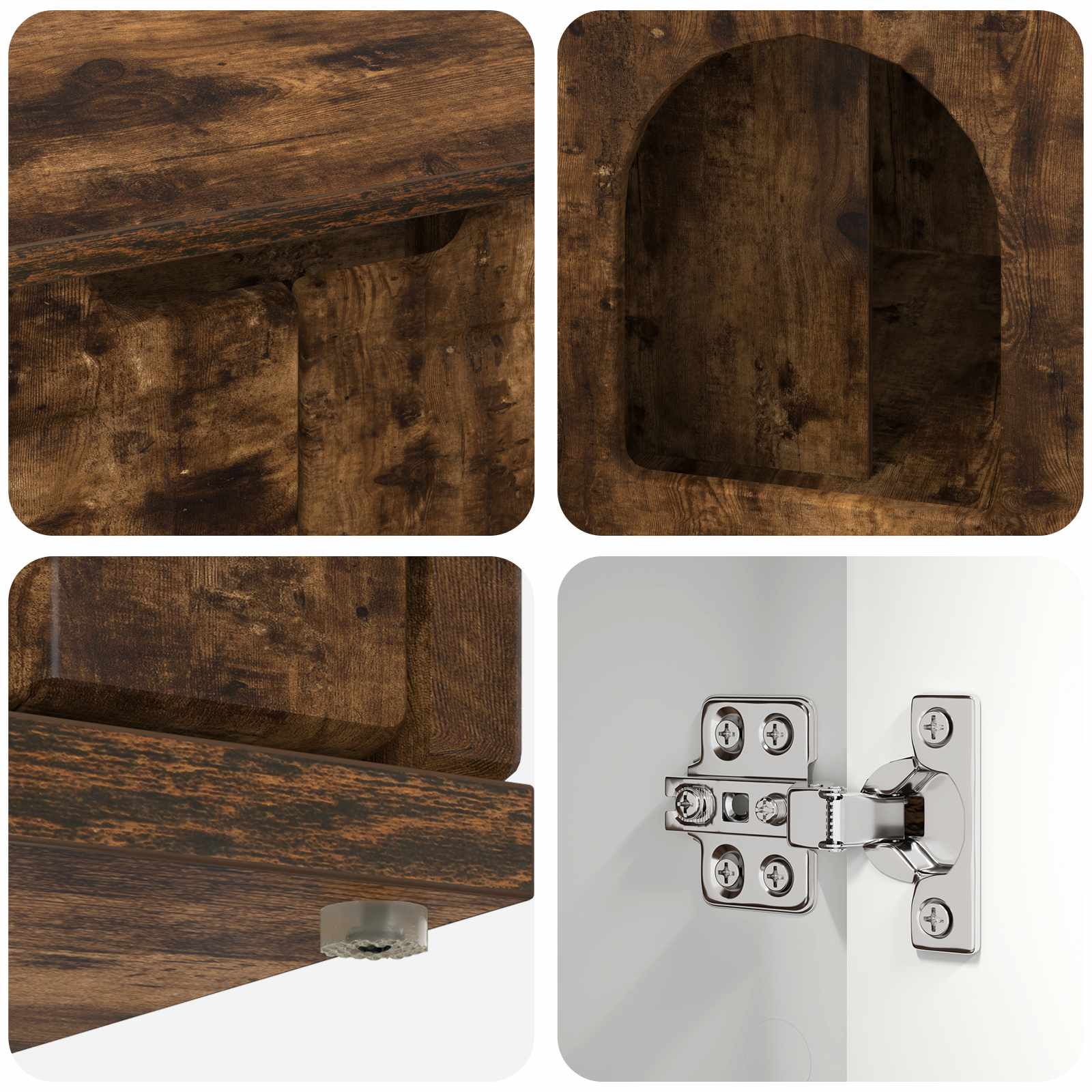 Casa per Gatti Rovere fumé 85 x 55 x 53,5 cm Legno multistrato 8000721