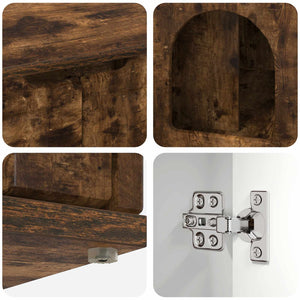 Casa per Gatti Rovere fumé 85 x 55 x 53,5 cm Legno multistrato 8000721