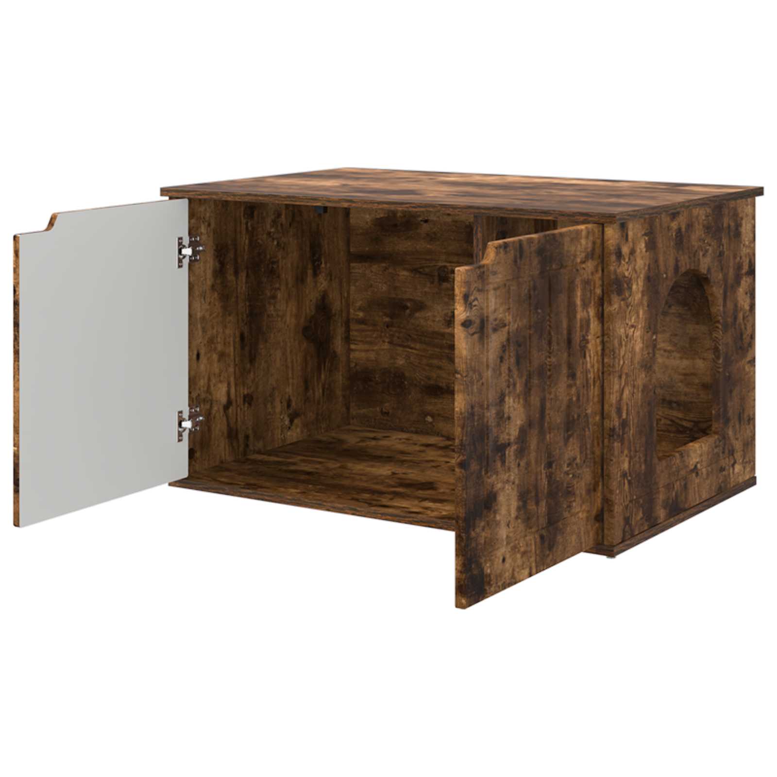 Casa per Gatti Rovere fumé 85 x 55 x 53,5 cm Legno multistrato 8000721