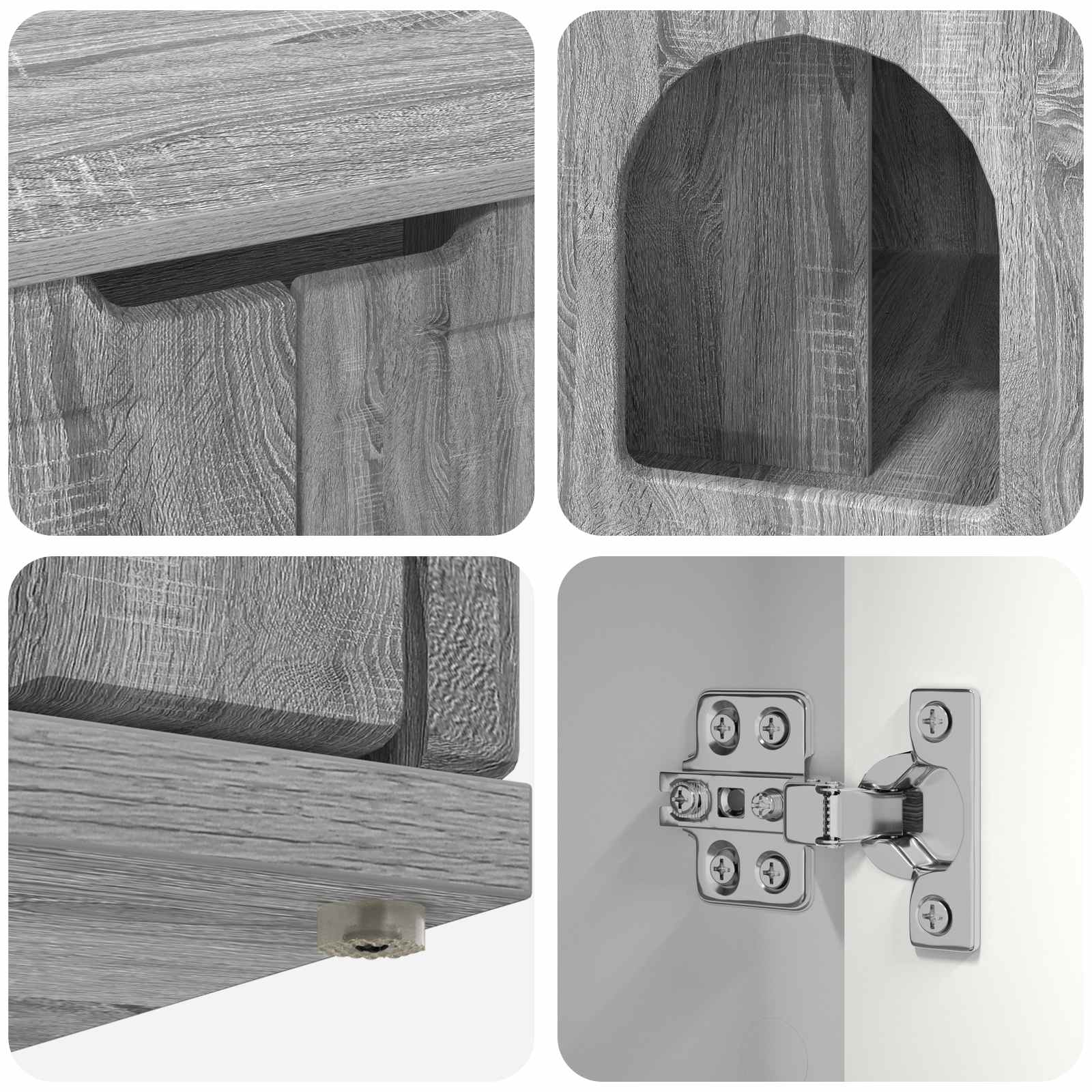 Casa per Gatti Grigio Sonoma 85 x 55 x 53,5 cm 8000722