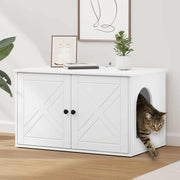 Casa per Gatti Bianco 85 x 55 x 50,5 cm Legno multistrato 8000725