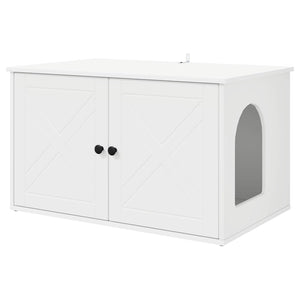 Casa per Gatti Bianco 85 x 55 x 50,5 cm Legno multistrato 8000725