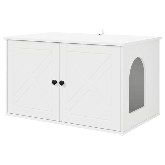 Casa per Gatti Bianco 85 x 55 x 50,5 cm Legno multistrato 8000725
