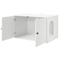 Casa per Gatti Bianco 85 x 55 x 50,5 cm Legno multistrato 8000725