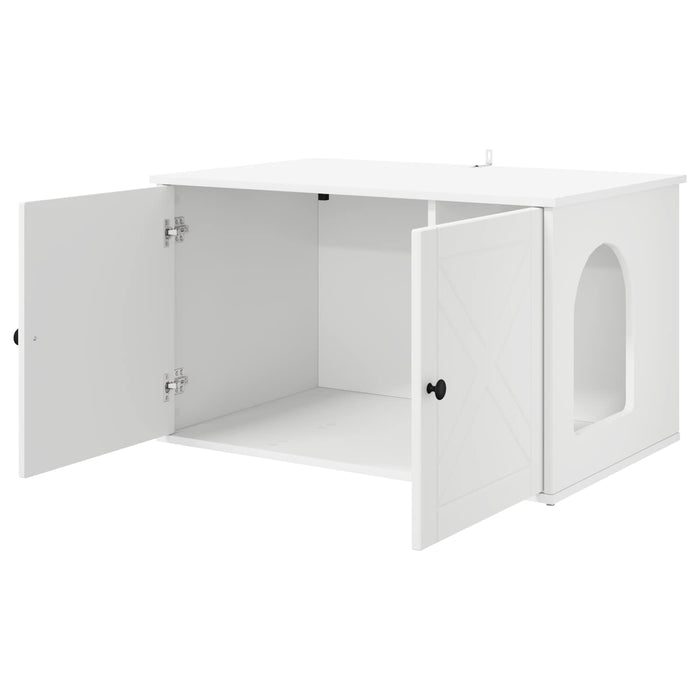 Casa per Gatti Bianco 85 x 55 x 50,5 cm Legno multistrato 8000725
