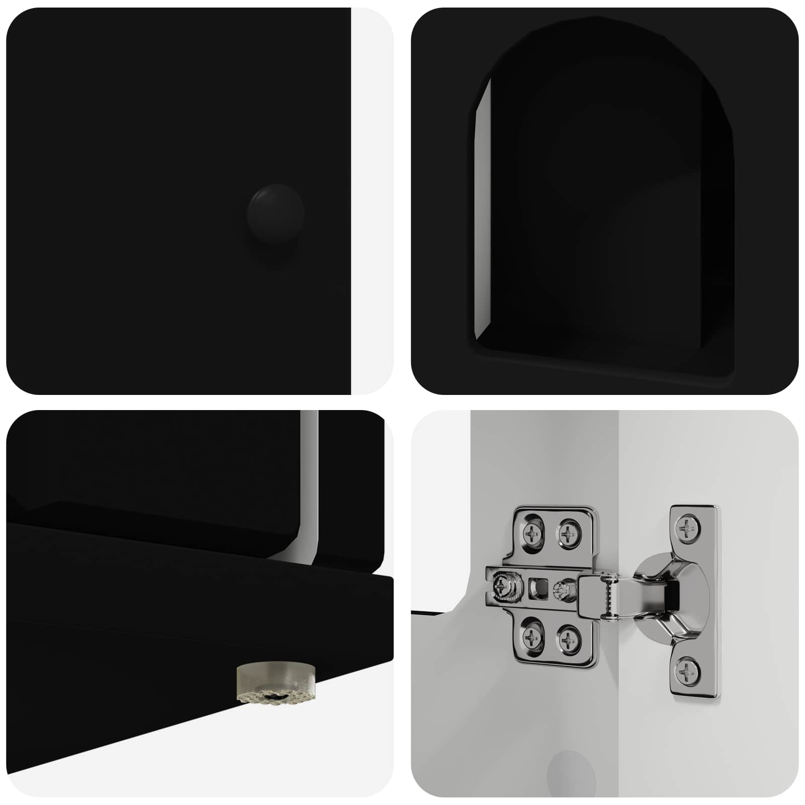 Casa per Gatti Nero 85 x 55 x 50,5 cm Legno multistrato 8000726