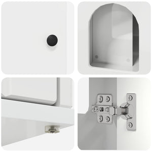 Casa per Gatti Bianco Lucido 85 x 55 x 50 cm Legno multistrato 8000729