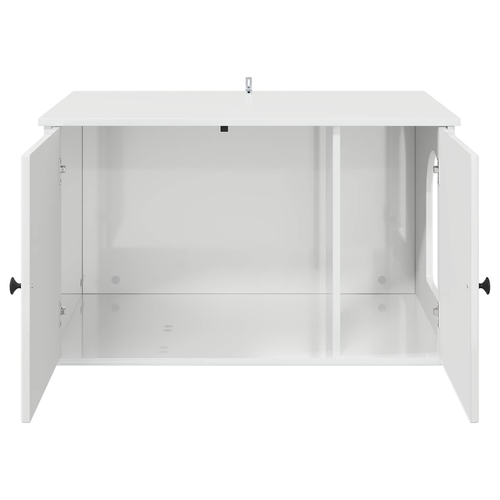 Casa per Gatti Bianco Lucido 85 x 55 x 50 cm Legno multistrato 8000729