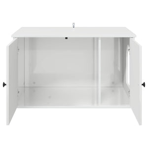 Casa per Gatti Bianco Lucido 85 x 55 x 50 cm Legno multistrato 8000729