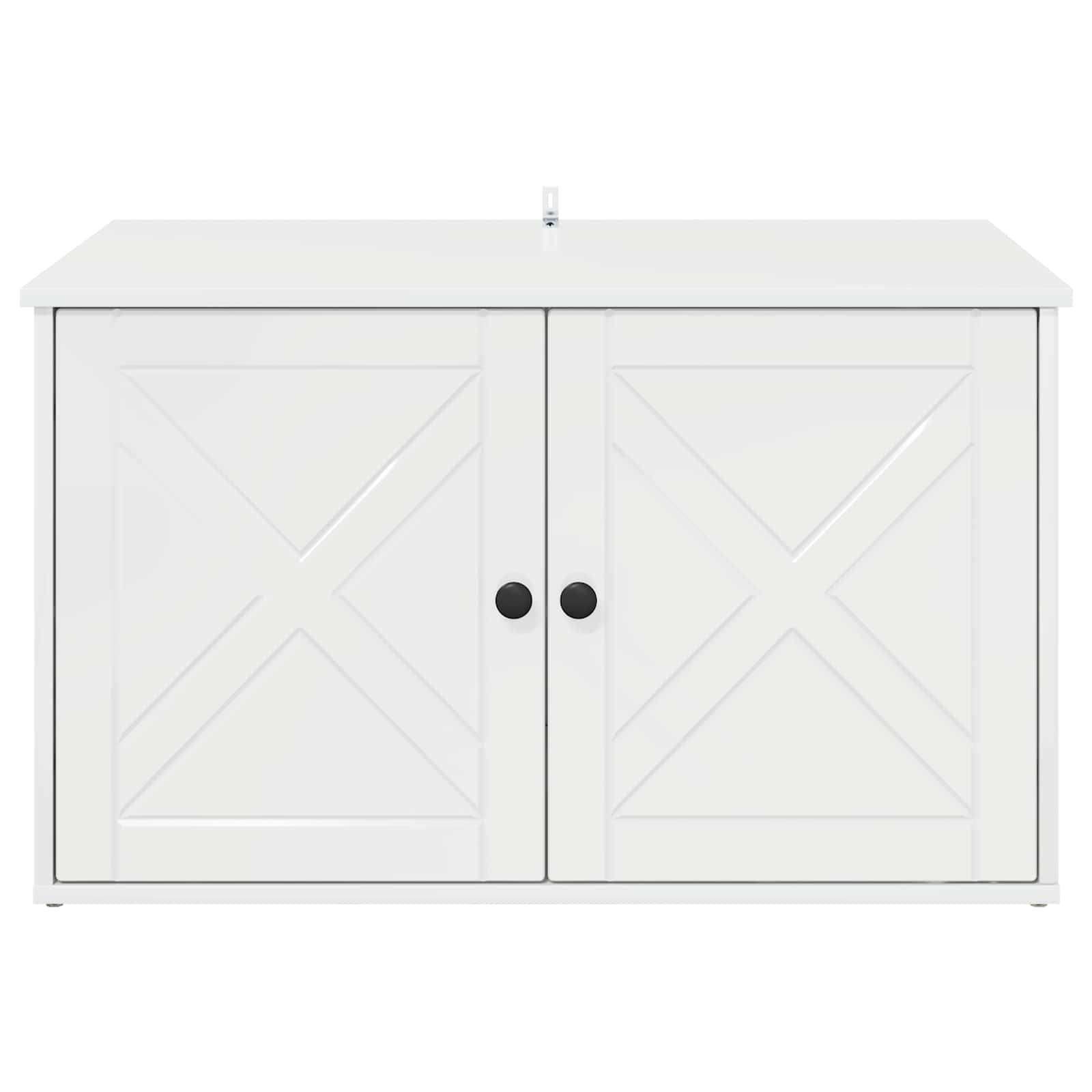 Casa per Gatti Bianco Lucido 85 x 55 x 50 cm Legno multistrato 8000729