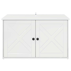 Casa per Gatti Bianco Lucido 85 x 55 x 50 cm Legno multistrato 8000729